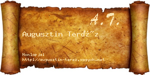 Augusztin Teréz névjegykártya